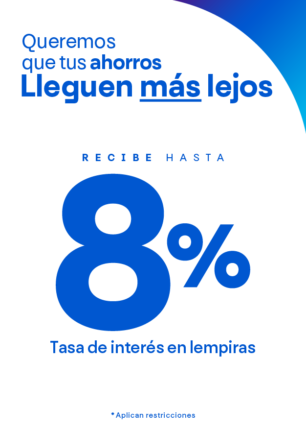 LA MEJOR TASA DEL MERCADO 8%